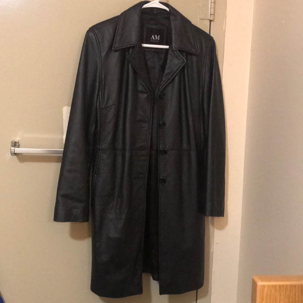 Black AM Leather Jacket
